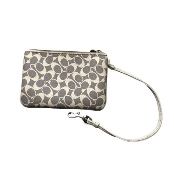 Coach Heritage Pink Stripe Chelsea Wristlet - Picture 3 of 3